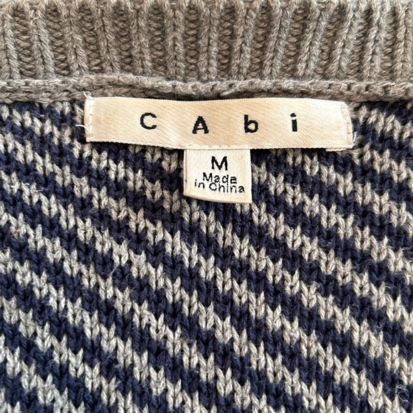 CAbi Style 467 Blanket Striped Sweater Cardigan Medium GUC - Picture 11 of 13